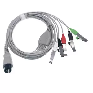 Animal ECG Cable 6 Pin One Piece 5-Lead Wires Veterinary Clip AHA - Picture 1 of 1