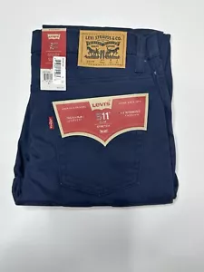 Levi's 511 Slim Fit Premium Herrenhose Farbe Marineblau - Größe 29 x 31 - Bild 1 von 8
