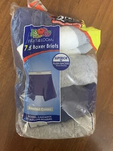 7 Pack Boys Fruit of the Loom Boxer Briefs. Size 10/12 Medium assorted color NEW - Picture 1 of 6