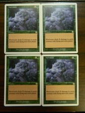 MTG Portal Second Age Hurricane x4 Green Rare Unplayed Excellent Condition