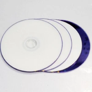 4Pcs White Inkjet Printable DVD+R DL Dual Double Layer Blank Disc Storage Media