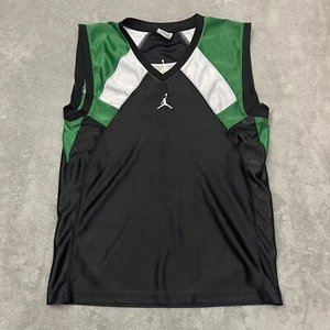 Vintage Air Jordan Jumpman 23 Basketball Trikot Schwarz Grün Größe M - Bild 1 von 9