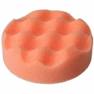 75mm Firm Dense Waffle Starting Mop Sponge for Buffing Polishing Hook + Loop - Picture 1 of 3