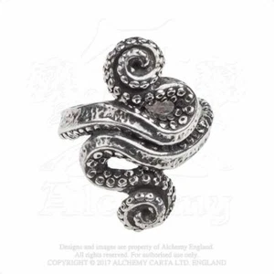 ALCHEMY GOTHIC - KRAKEN RING - GOTH SEA MONSTER TENTACLES NEW - Bild 1 von 1