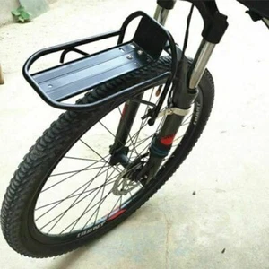 Staffa per portapacchi anteriore/posteriore per bici da bicicletta nera - Foto 1 di 7