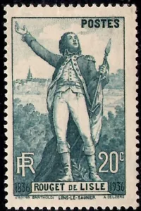 FRANCIA SCOTT 309 ROUGET DE LISLE MH - Foto 1 di 1