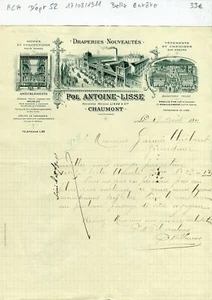 Dépt 52 - Chaumont - Belle Entête Secteur de la Mode du 17/08/1911 A Voir !!! - Picture 1 of 1