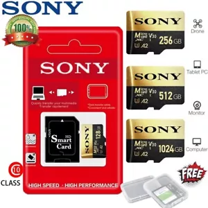 MICRO SD 1024GB 512GB 256GB 128GB 64GB scheda memoria SONY memory card - Foto 1 di 5