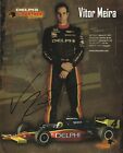 2007 Vitor Meira Signed Indianapolis 500 Hero Photo Card Indy Car Honda Racing B