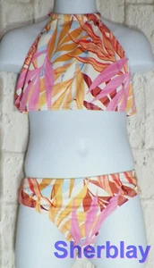 Billabong Girls High Neck Bikini Oceans Away sz 10 - Picture 1 of 3