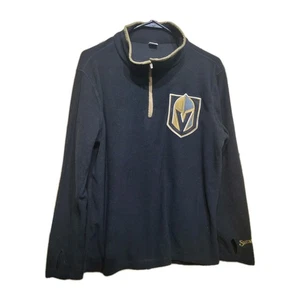 NHL Vegas Golden Knights Fleece Jacket 1/4 Zip  Mens Large Black - Picture 1 of 7