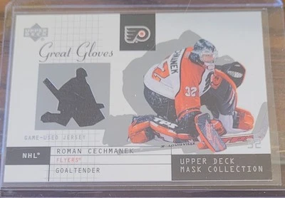 02-03 UD Mask Collection Roman Cechmanek GU Jersey #GGRC - Image 1 of 2