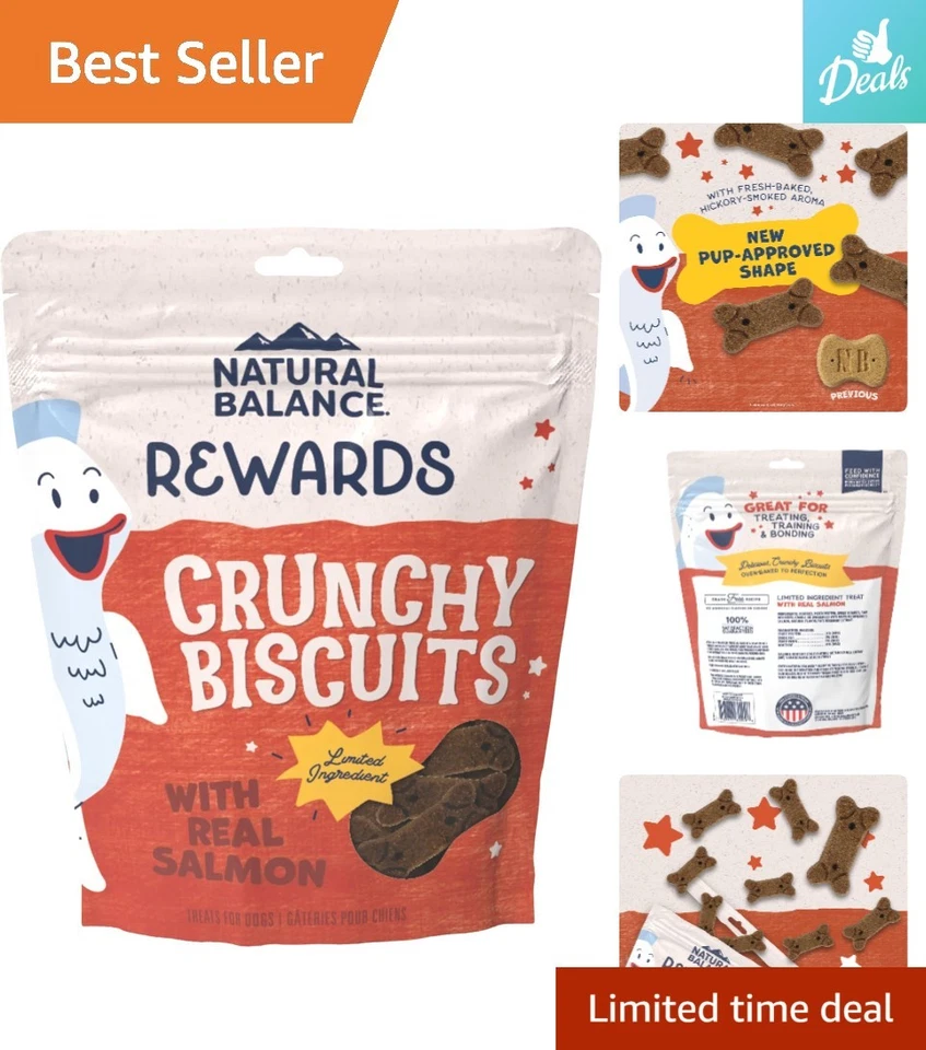 Nutritious Salmon Crunchy Dog Treats - Limited Ingredient for Sensitive Stomachs - Imagem 1 de 4