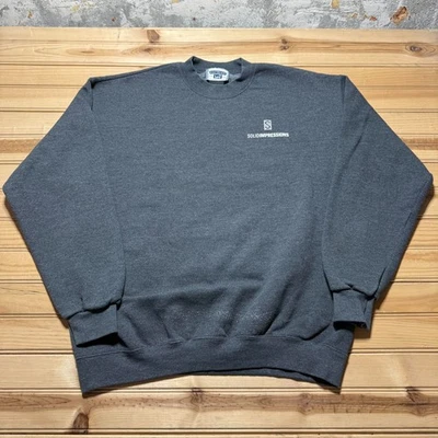 Sudadera pulóver vintage años 90 Lee Solidimpressions polar cuello redondo talla grande Foto 1 de 4