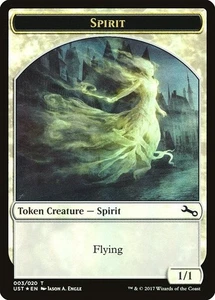 FOIL Spirit Token 10x - White - Engle Art - UST Unstable MTG Magic NM - Picture 1 of 1