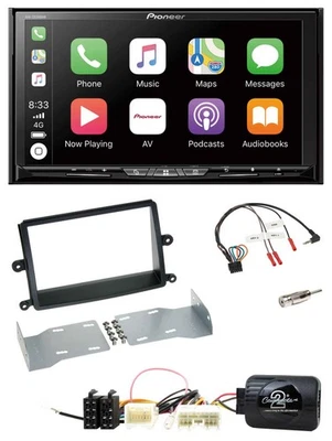 Pioneer 2DIN Lenkrad USB DAB DVD Bluetooth Autoradio für Mitsubishi L200 06-15 - Bild 1 von 4