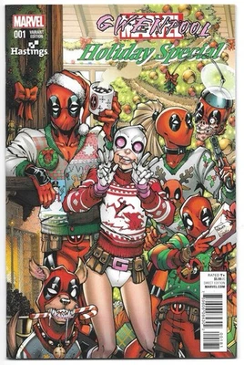 Gwenpool Holiday Special #1 Hastings Variant Cover Marvel (2016) - Image 1 of 2