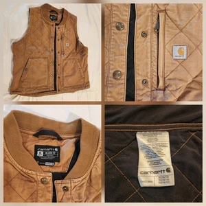 Chaleco Carhartt acolchado resistente flexible para mujer XL (16-18) BRN OV4423-W USADO EN EXCELENTE ESTADO - Imagen 1 de 9