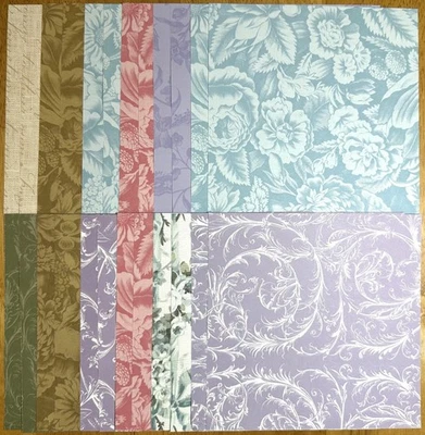 Assorted Anna Griffin  paper  (24 sheets) 6 x 6.  See Description - Image 1 of 2