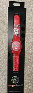 NEW 2025 Disney Parks Magic Band Plus Disney Mom Minnie Mouse Bow Unlinked - Picture 1 of 1