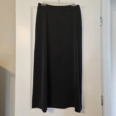Falda negra Charter Club línea A cremallera lateral talla 10 Foto 1 de 4