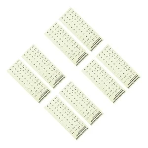 8 PCs leuchten in den dunklen französischen Tastaturaufklebern, leuchten - Bild 1 von 12