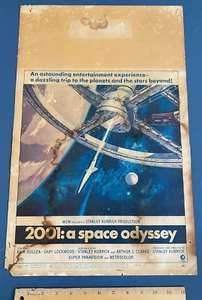 Rare 2001 A SPACE ODYSSEY Original 1968 Movie Window Card 14x22" Kubrick Clarke - Picture 1 of 10