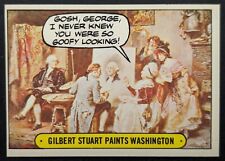 Stuart Paints Washington 1975 Hysterical History Topps Sticker Card #45 (NM)
