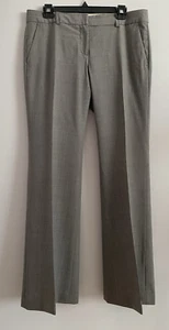 THEORY gerades Bein Hose vorne flach Wollmischung grau Damengröße 10 - Bild 1 von 4