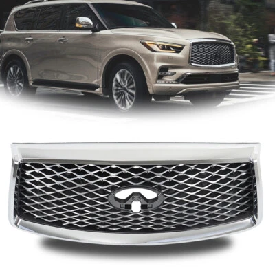 623106GW0A For INFINITI QX80 2018-2021 Front Upper Grille W/Camera Option Grill - Image 1 of 4