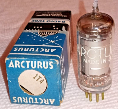 1T4 Arcturus Vacuum Tube Valve Lampe TSF Valvola Röhre 진공관 真空管 电子管 Valvula NOS - Image 1 of 4