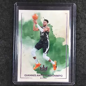 2024-25 Court Kings Giannis Antetokounmpo acuarela violeta 29/49 #7 - Imagen 1 de 1