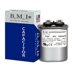 USA Made CAPACITOR OVAL 5 uF MFD 370 or 440 VAC VOLT CPT00072 CPT-0072 CPT0072 - Picture 1 of 5