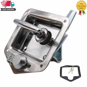 Trailer Door Latch T-Handle Locking Stainless Steel RV Truck Tool box Durable - Picture 1 of 12