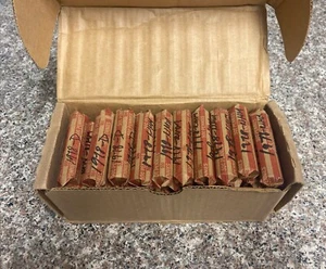 1978-D - P Circulated Lincoln Copper Cent Full Box of Penny/Pennies - Picture 1 of 8