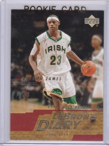 LEBRON JAMES ROOKIE CARD 2003 Upper Deck RC Irish High School Jersey CAVS LAKERS - Picture 1 of 2