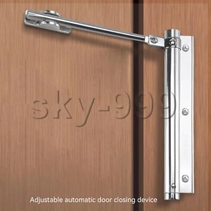 Aluminum Alloy Door Closer Adjustable Control Hardware Silver with Gasket Screw - Picture 1 of 6