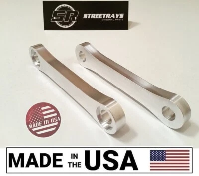 [SR] 1987-2007 KLR 650 Billet Lowering Drop Links Kit 3" KLR650 DOG BONES Pair - Image 1 of 4