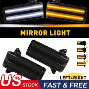 2x Luz de señalización de giro de espejo lateral fluido para GMC SIERRA 2500HD 3500HD 2020-2024 - Imagen 1 de 12