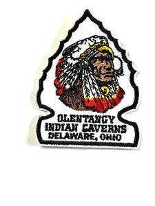 Vintage Olentangy Indian Caverns Delaware Ohio Patch - Picture 1 of 2