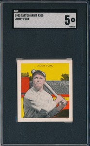 1933 R305 TATTOO ORBIT - JIMMY FOXX - SGC 5 EX (SVSC) - CENTERED!