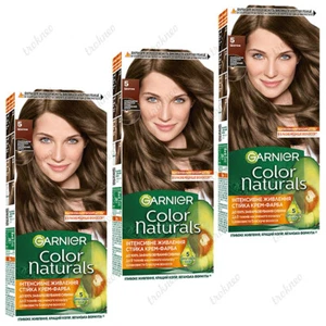 3X Garnier Color Naturals 5 Light Brown Color hair 3 (three) BOXES - Picture 1 of 2