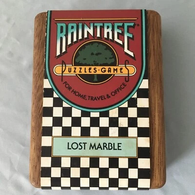 Raintree Puzzle Game Lost Marble Wood Hand Held Toy Mind Twister 1987 - Image 1 of 4