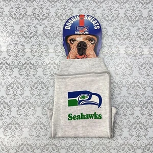 Felpa Team NFL Doggie Seattle Seahawks grigia maglia media 14" vintage - Foto 1 di 6