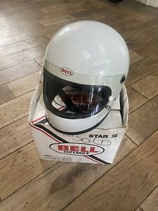 Rare Size Vintage Bell Star 2 Motorcycle Helmet Size 7 3/4  Or  62cm X-Large RAC