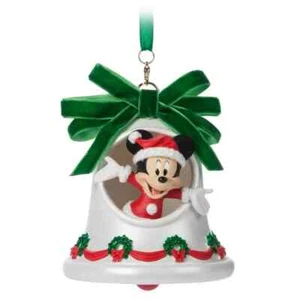 DISNEY Santa Mickey Mouse Bell Sketchbook Ornament NEW 2022 - Picture 1 of 2