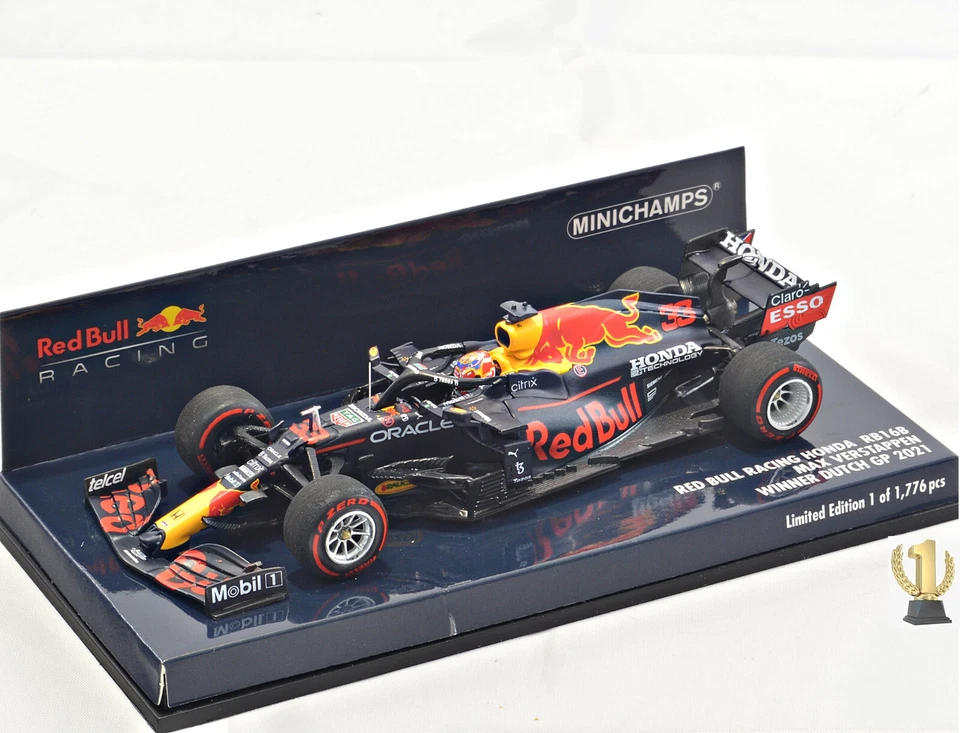 1:43 Minichamps 410211433 Red Bull RB16B, winner Dutch GP 2021, Max Verstappen - Bild 1 von 1