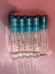 10 Vials BVLGARI AQVA MARINE POUR HOMME EDT 0.05 fl oz each Spray for MEN - Picture 1 of 2