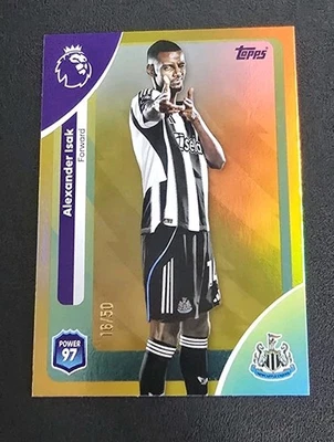 2025-26 Topps Premier League #231 ALEXANDER ISAK Gold Refractor /50 - Image 1 of 2