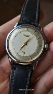 Vintage Tissot Cal.27B-1 mens watch rare Pie Pan dial - Picture 1 of 10